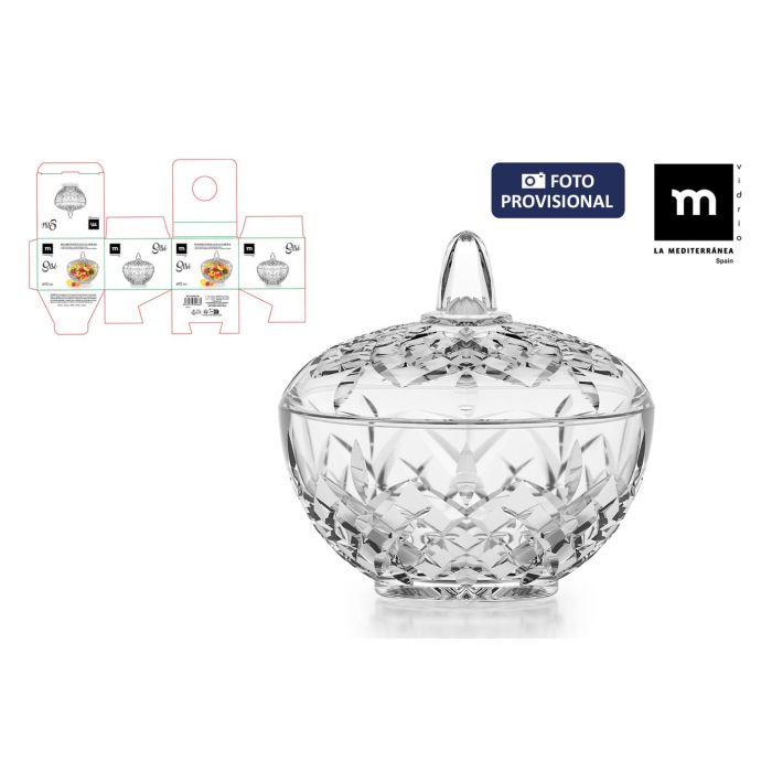 Inde Bombonera/Azucarera Sisi de 12 cm de diámetro x 11 cm de alto (18 Unidades)