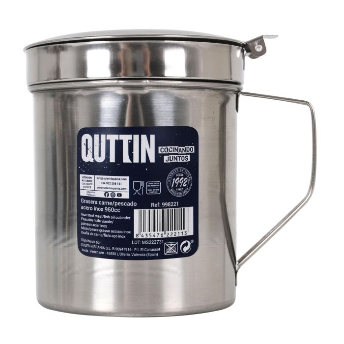 Grasera para Carne/Pescado 950 cc inox Privilege (6 Unidades) 1 Grasera para Carne/Pescado 950 cc inox Privilege (6 Unidades) 1