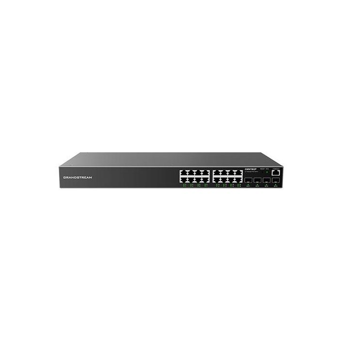 Grandstream GWN7802 Switch gestionable Gigabit de 16 puertos PoE+ y 4 puertos SFP