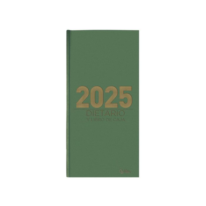 Dietario Liderpapel 2025 Dos Tercios 15x30,5 cm Color Verde Papel 70 gr 3