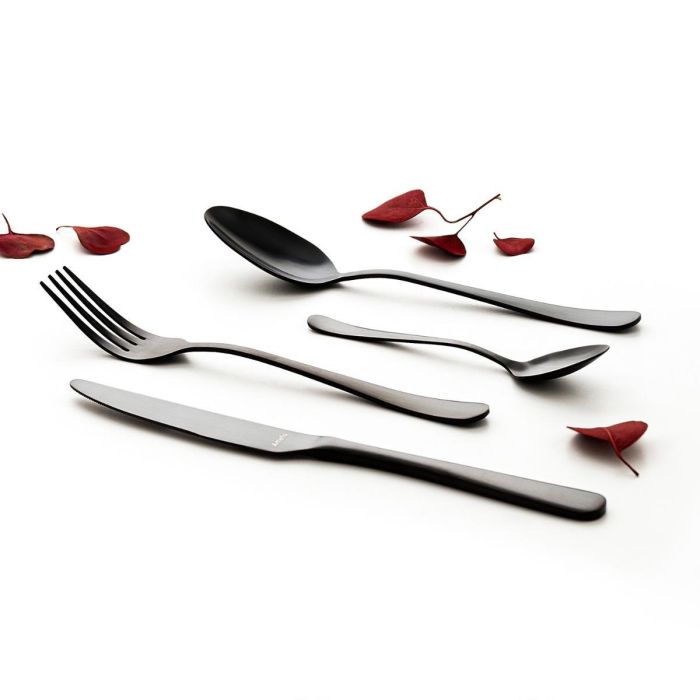 Amefa Set de 12 Cucharas de Postre Austin Negro, Acero Inoxidable 18,5 cm 2,5 mm, Acabado Mate, Apto Lavavajillas 1 Amefa Set de 12 Cucharas de Postre Austin Negro, Acero Inoxidable 18,5 cm 2,5 mm, Acabado Mate, Apto Lavavajillas 1