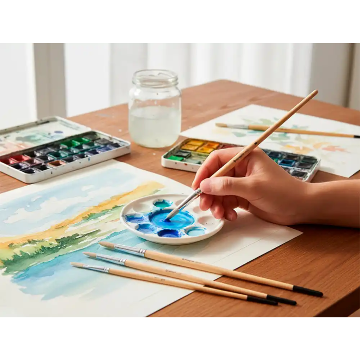 Liderpapel Pinceles de Pelo de Cerda Puntas Surtidas Bolsa 11 Unidades Certificado FSC 6