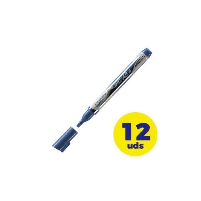 Velleda Marcador Pizarra Blanca Pocket Punta Redonda Azul Caja 12 Ud Velleda Marcador Pizarra Blanca Pocket Punta Redonda Azul Caja 12 Ud