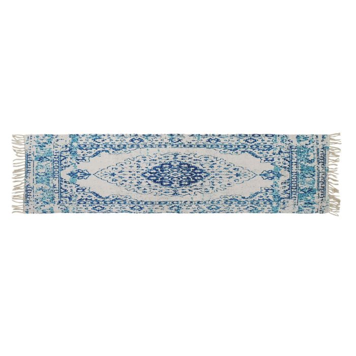 Alfombra Arabe DKD Home Decor Azul 240 x 1 x 60 cm Alfombra Arabe DKD Home Decor Azul 240 x 1 x 60 cm