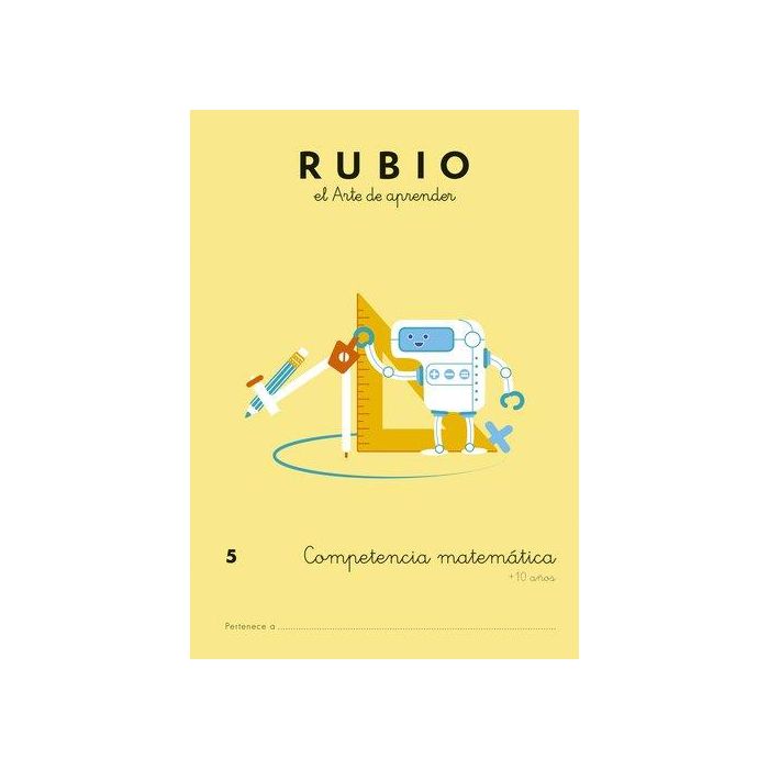 Rubio Cuaderno de Estimulación Competencia Matemática 5º Primaria A4