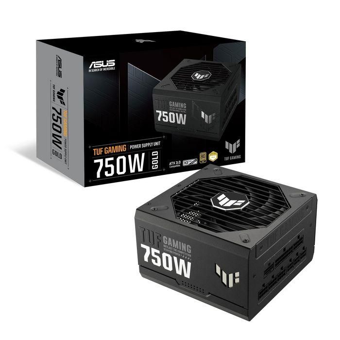 ASUS TUF Gaming 750W Gold unidad de fuente de alimentación 20+4 pin ATX ATX Negro 12 ASUS TUF Gaming 750W Gold unidad de fuente de alimentación 20+4 pin ATX ATX Negro 12