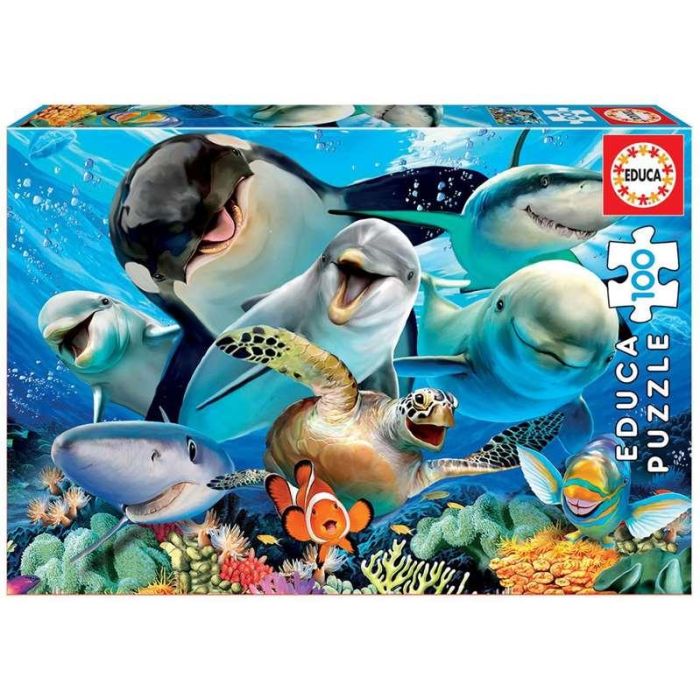 Puzzle 100 piezas selfie bajo el agua 2 Puzzle 100 piezas selfie bajo el agua 2
