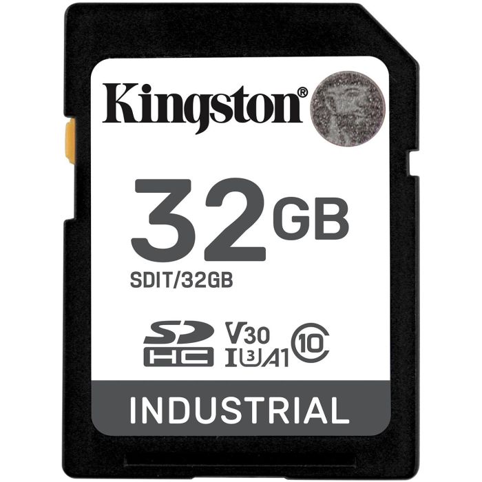 Kingston Tarjeta SD Industrial 32GB pSLC UHS-I U3 A1 hasta 100MB/s -40°C a 85°C para Automatización/POS