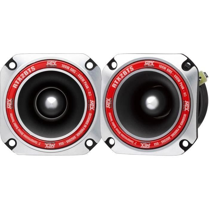 MTX AUDIO - Tweeter MTX de alta eficiencia RTX2BTs - Ø8cm - Bobina de 25mm - 100W RMS - 400W - Pico 4O 102.0dB/2V/1m se vende individualmente MTX AUDIO - Tweeter MTX de alta eficiencia RTX2BTs - Ø8cm - Bobina de 25mm - 100W RMS - 400W - Pico 4O 102.0dB/2V/1m se vende individualmente