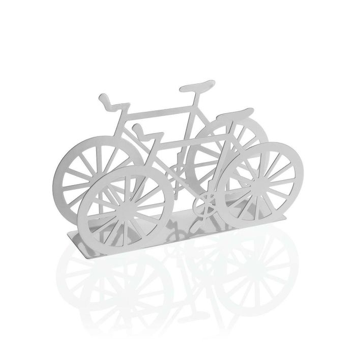 Servilletero Bici Metálica Blanca Versa 4.5x9.5x16.5 cm (2 Unidades) Servilletero Bici Metálica Blanca Versa 4.5x9.5x16.5 cm (2 Unidades)