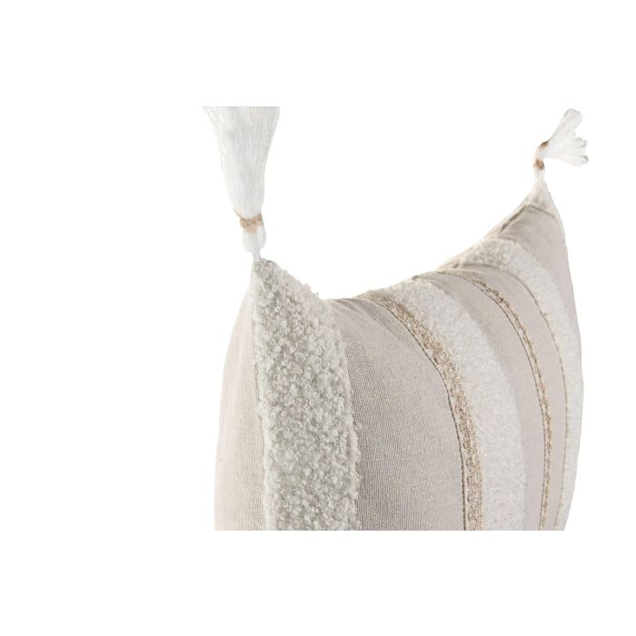 Cojin Boho DKD Home Decor Crudo Natural 50 x 30 cm (2 Unidades) 1 Cojin Boho DKD Home Decor Crudo Natural 50 x 30 cm (2 Unidades) 1