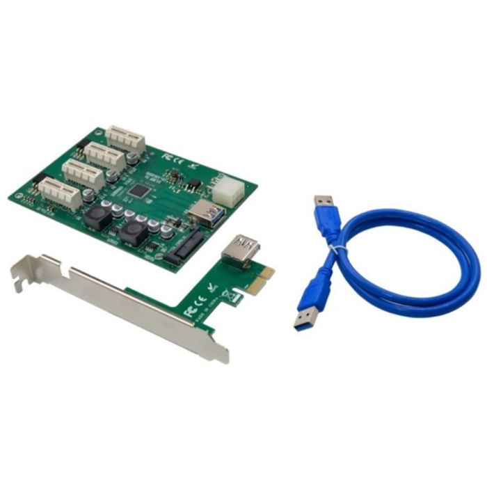 Conceptronic EMRICK10G Tarjeta Expansión PCIe x1 a 4 Ranuras, PCIe 2.0, Plug and Play, Verde 1 Conceptronic EMRICK10G Tarjeta Expansión PCIe x1 a 4 Ranuras, PCIe 2.0, Plug and Play, Verde 1