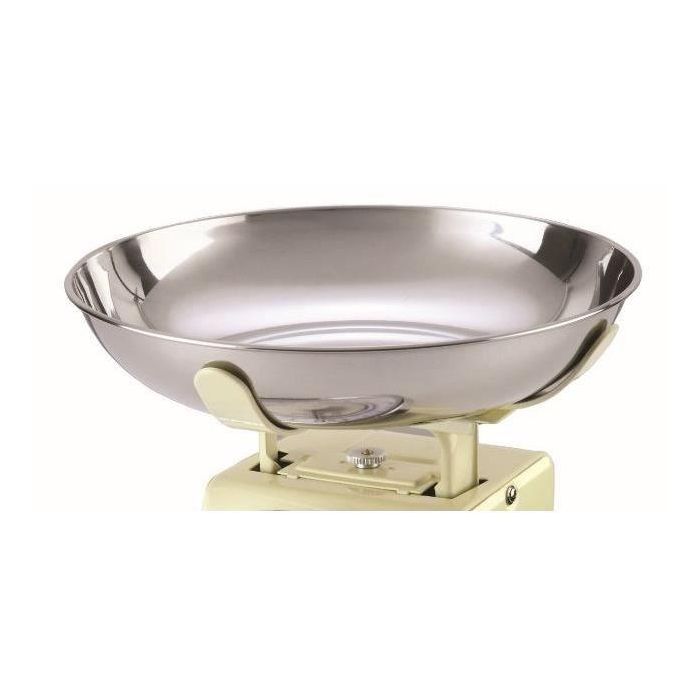 Báscula de cocina mecánica - TERRAILLON - TRAD 500 Creme - Capacidad 5 Kg - Estilo retro - Bol 1 L 2 Báscula de cocina mecánica - TERRAILLON - TRAD 500 Creme - Capacidad 5 Kg - Estilo retro - Bol 1 L 2