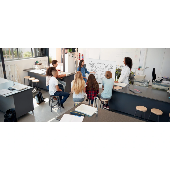 Nobo Pizarra Blanca Magnética Móvil Classic Acero Vitrificado 150x120 cm 2