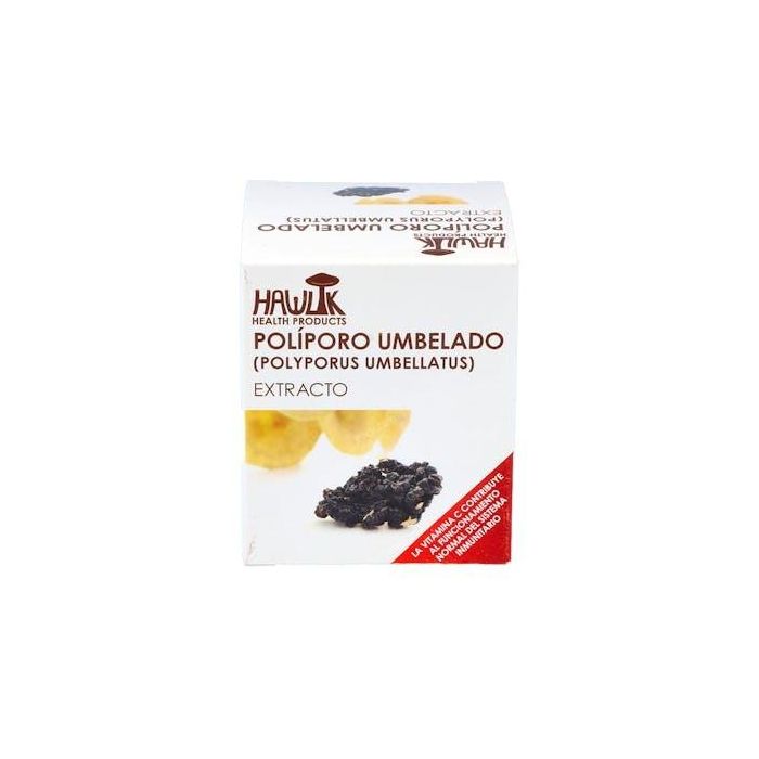 HAWLIK Poliporo Umbelado Extracto Puro 60 Vcaps. Con Vitamina C. Diurético, Inmunoestimulante, Hepatoprotector. Cabello y Piel.