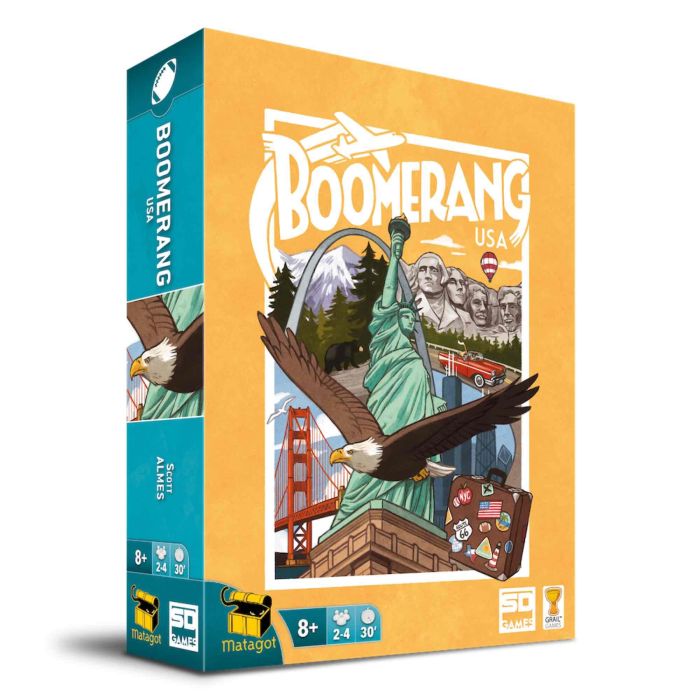 Sd games Juego de Mesa Boomerang USA, Viaje y Aventura, Edad Recomendada 8+