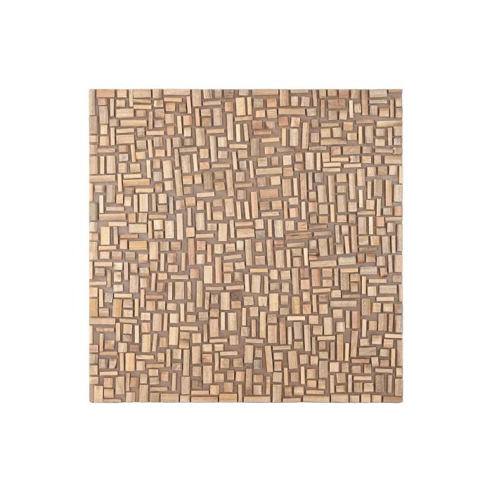 DKD Home Decor Decoración de Pared Moderna de Madera de Mango con Troncos Natural 90x90x3 cm 1 DKD Home Decor Decoración de Pared Moderna de Madera de Mango con Troncos Natural 90x90x3 cm 1
