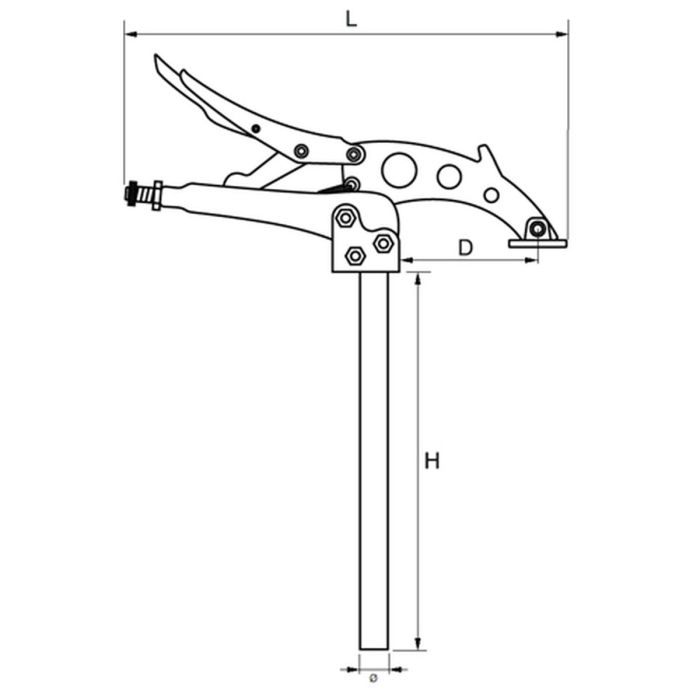 Sargento de Tornillo Grip-on 24,7 cm 1