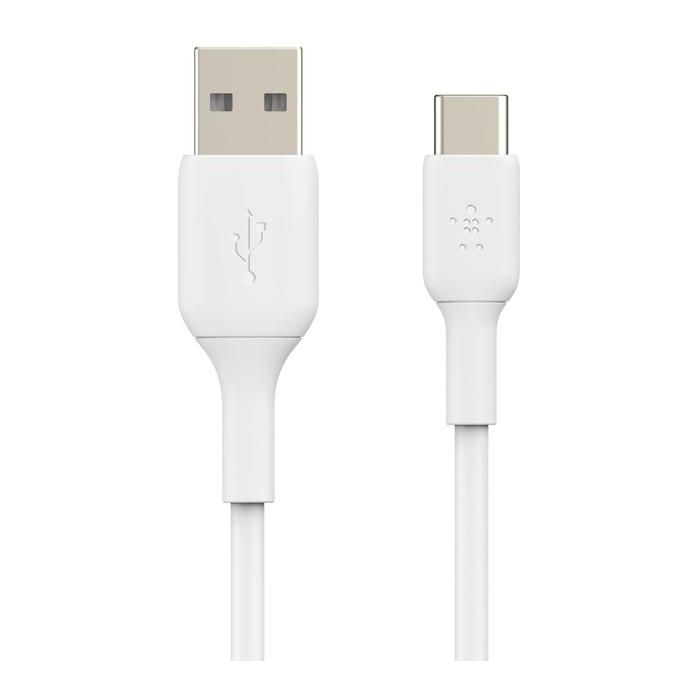 Belkin Cable USB-C a USB-A 1m Blanco Doble Pack PVC 2