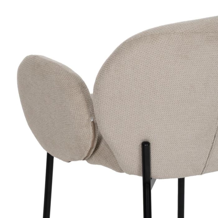 Silla Beige Tejido-Metal 66 X 60 X 79 cm