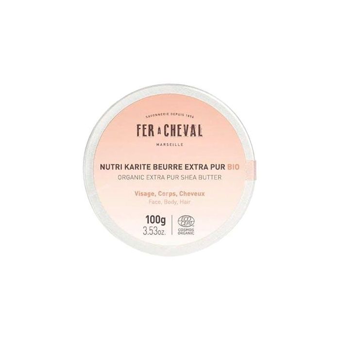 FER A CHEVAL Manteca de Karité Bio 100ml – Hidratante Intensivo para Piel Seca, Agrietada, Cicatrices y Estrías – Uso Facial, Corporal y Capilar
