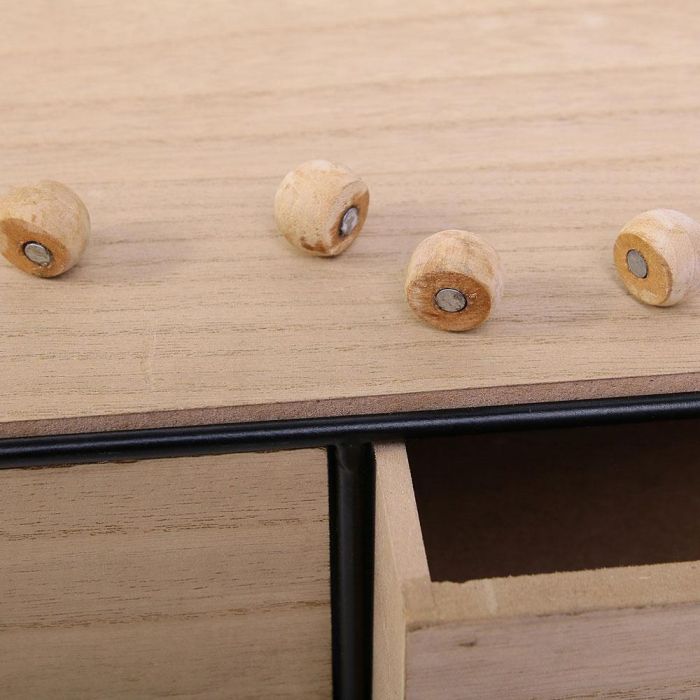 Home Deco Factory Estante Deco Filaire 2 Cajones Con Panel Iman Para Colgar o Apoyar 41x15x34 cm 3