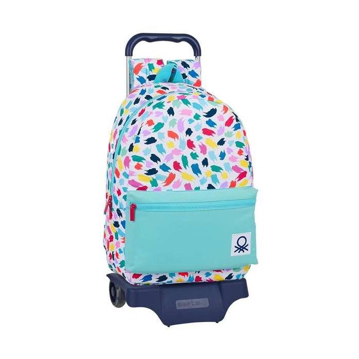 Mochila Escolar con Ruedas Benetton Painting Multicolor Mochila Escolar con Ruedas Benetton Painting Multicolor
