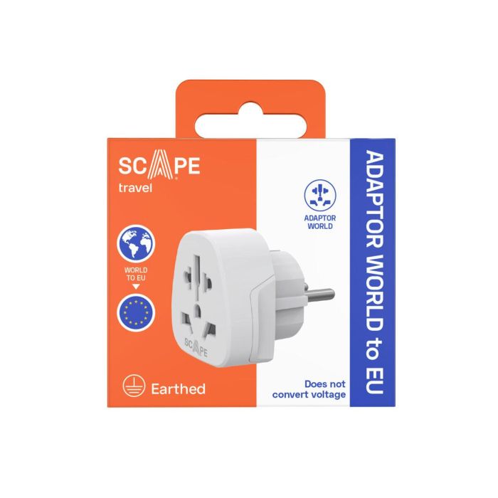 Scape Travel Adaptador de viaje Internacional a Schuko 3