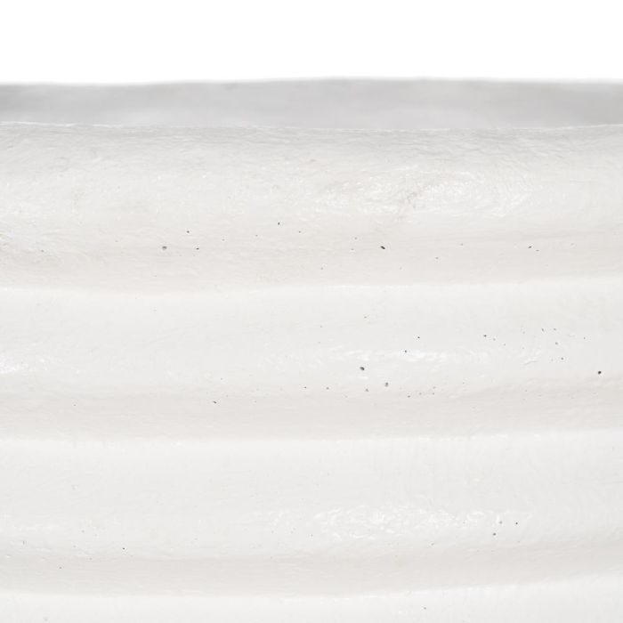 Jarrón Blanco Fibra de Cemento 82 X 82 X 120 cm