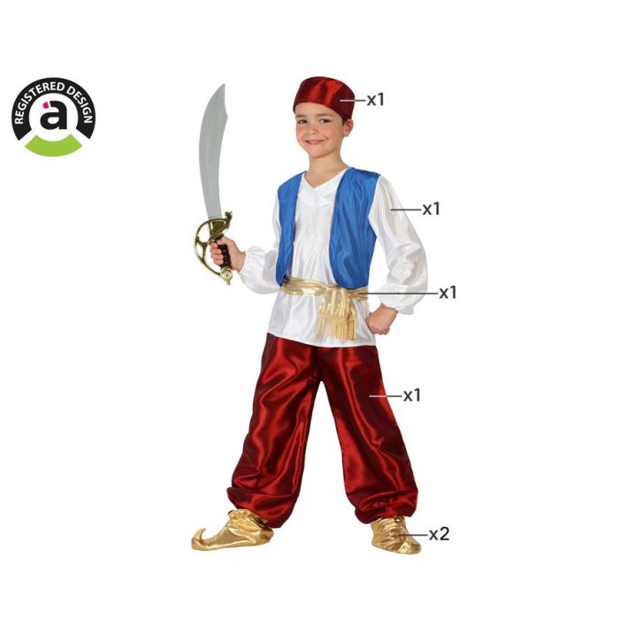 Disfraz Árabe Alí Babá Niño Infantil 3-4 Años 0 Disfraz Árabe Alí Babá Niño Infantil 3-4 Años 0