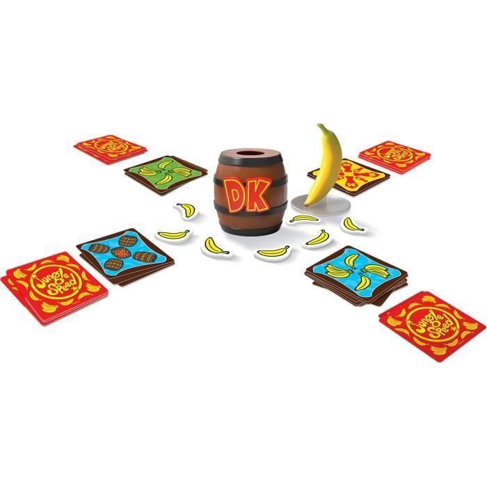 Asmodee ASM3558380128663 Velocidad en la jungla: Donkey Kong Juego de Mesa 3 Asmodee ASM3558380128663 Velocidad en la jungla: Donkey Kong Juego de Mesa 3