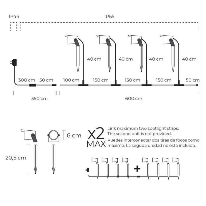 Foco LED KSIX SmartLED Negro (3000K) 5