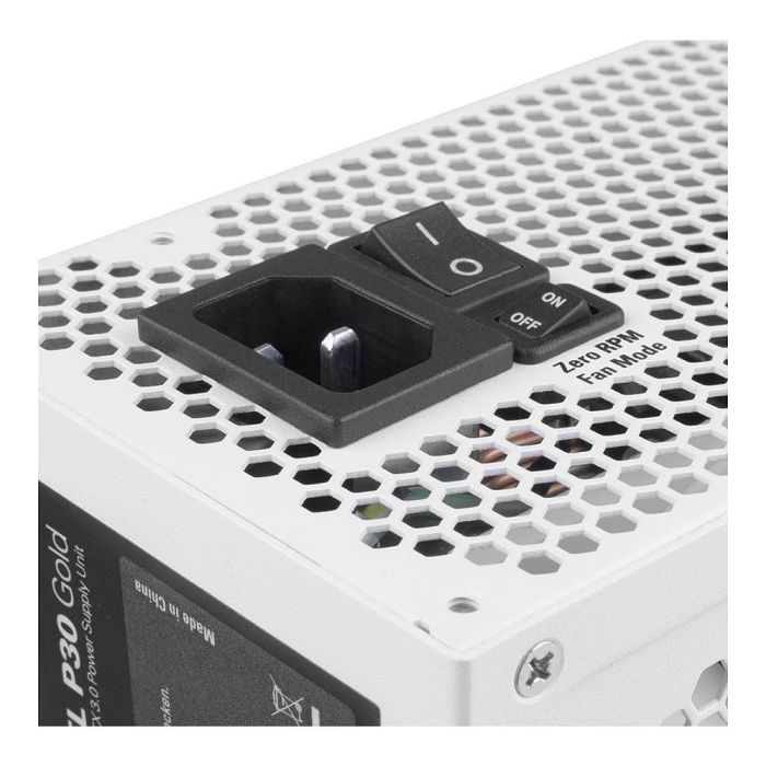 Sharkoon REBEL P30 Gold 1000W ATX3.0 Blanco, 1x 12VHPWR, 4x PCIe, Cable-Management, 1000 Watt