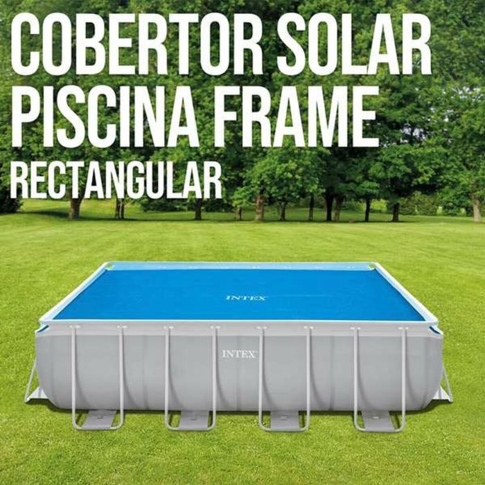 Cubrepiscinas Intex Frame Solar Rectangular 378 x 186 cm 1