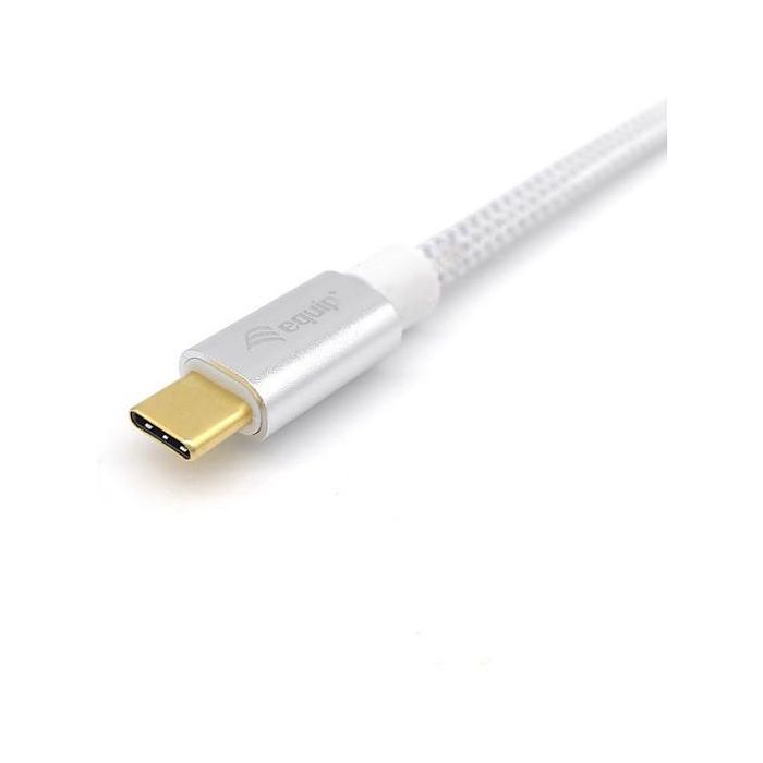 EQUIP Cable USB-C 3.2 Gen 2 a USB-C 1m 100W 4K/60Hz Blanco EQUIP Cable USB-C 3.2 Gen 2 a USB-C 1m 100W 4K/60Hz Blanco