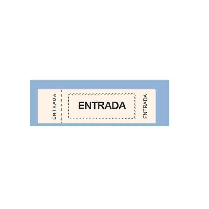Talonario Entradas Loan Colores Surtidos