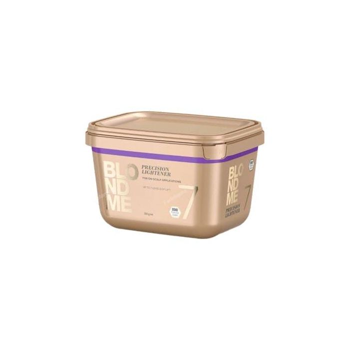 Schwarzkopf BLONDME Decoloración Precisión 7 Tonos Polvo Blanco Anti-Expansión para Recrecimiento con Tecnología Anti-Metal Bond Protection 350G