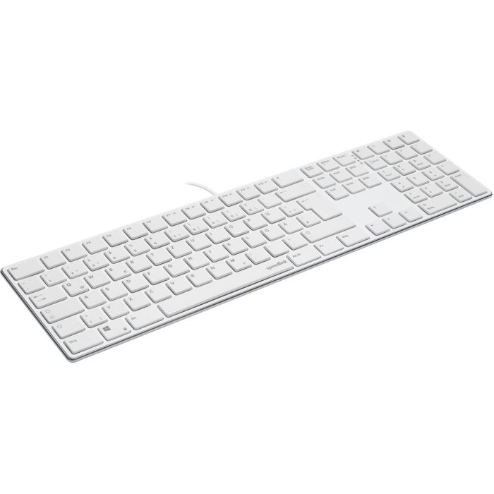 Speedlink SL-640010 Teclado RIVA Slim Metal Scissor Alámbrico USB, switch tijera, QWERTZ alemán, color blanco