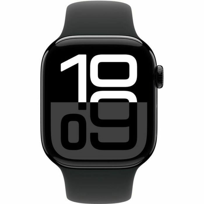 Apple Watch Series 10 GPS - 42 mm - Caja de aluminio en negro azabache - Correa deportiva negra - S/M 5