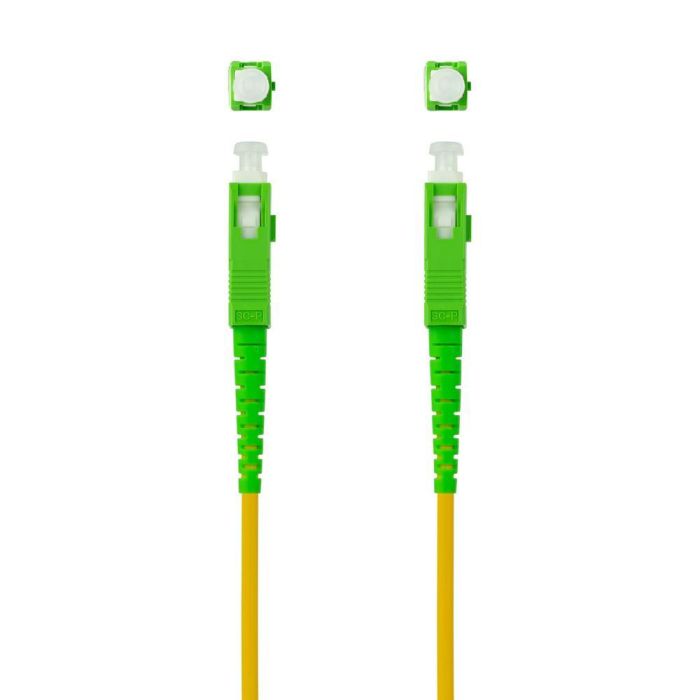 Nano Cable 10.20.0003 Cable de Fibra Óptica Monomodo Simplex G657A2 SC/APC a SC/APC LSZH 3m Amarillo 1