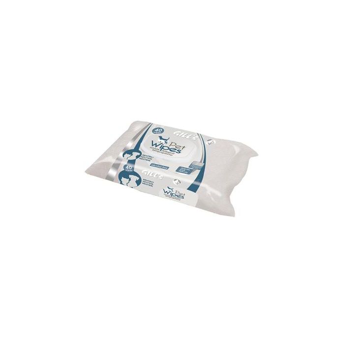 Nayeco Gill'S Toallitas Húmedas XL para Pieles Delicadas de Perros y Gatos, 40 Unidades Nayeco Gill'S Toallitas Húmedas XL para Pieles Delicadas de Perros y Gatos, 40 Unidades