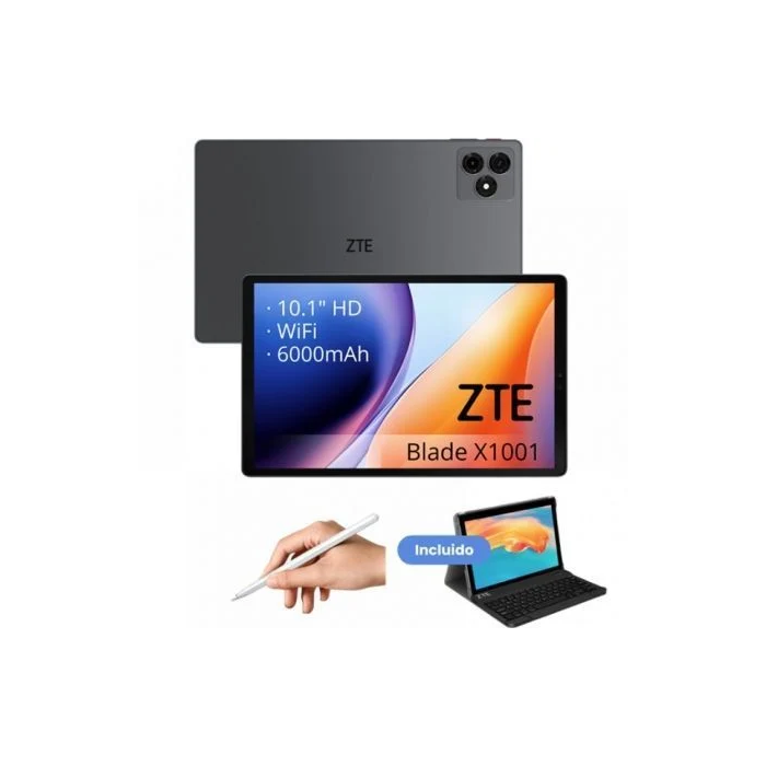 ZTE Tablet Blade X1001W 10.1" 4GB/128GB Octacore Gris Incluye Teclado y Stylus Pen P606T07W ZTE Tablet Blade X1001W 10.1" 4GB/128GB Octacore Gris Incluye Teclado y Stylus Pen P606T07W