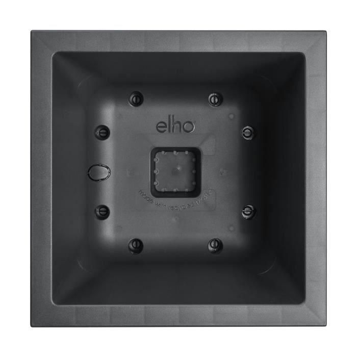 Jardinera Elho Vivo Next Square 30 - Negro - Ø 30 x H 29 cm - interior/exterior - 100% reciclado 3