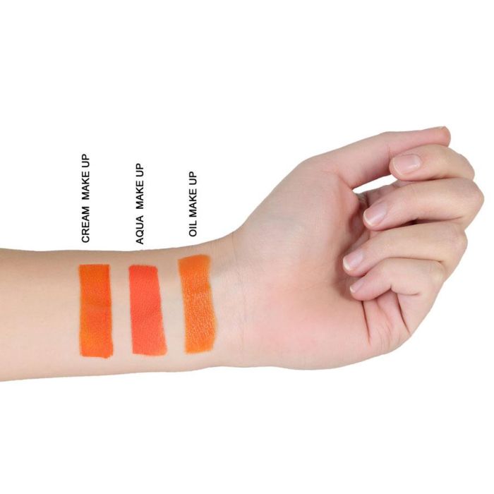 Maquillaje Cera Pintura Facial Color Naranja para Fiesta Temática 1