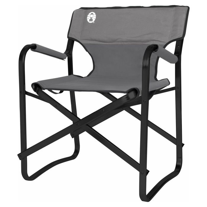 Coleman 2000038340 Silla de Camping Deck Chair Plegable, Acero y Poliéster, Soport 135 kg, Color Negro y Gris Coleman 2000038340 Silla de Camping Deck Chair Plegable, Acero y Poliéster, Soport 135 kg, Color Negro y Gris