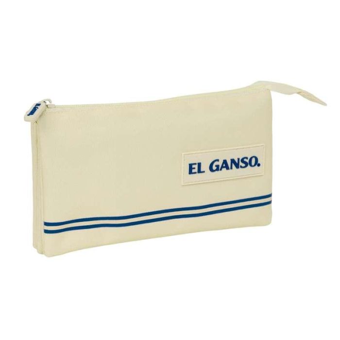 Portatodo Triple El Ganso Beige 22 x 12 x 3 cm 1 Portatodo Triple El Ganso Beige 22 x 12 x 3 cm 1