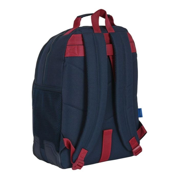Mochila Escolar F.C. Barcelona Azul Granate (32 x 42 x 15 cm) 1