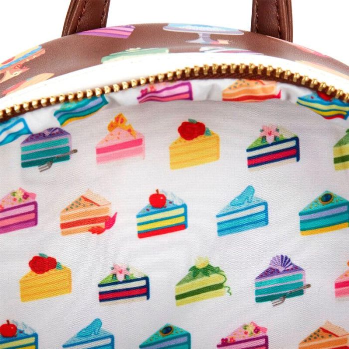Loungefly Mini Mochila Disney Princess Cakes - Piel Sintética con Apliques 2 Loungefly Mini Mochila Disney Princess Cakes - Piel Sintética con Apliques 2