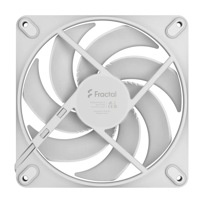 Fractal Design Ventilador de Caja Momentum 14 White FD-F-MO1-1402 - Alto Rendimiento, 140mm, 31.9dB 4 Fractal Design Ventilador de Caja Momentum 14 White FD-F-MO1-1402 - Alto Rendimiento, 140mm, 31.9dB 4