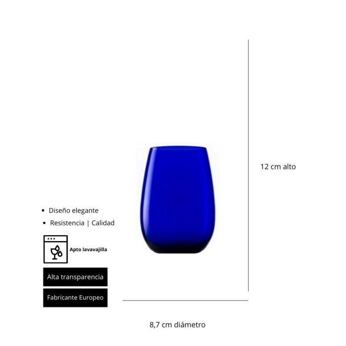 Andia Vaso Azul H 120 Mm 47 Cl (6 Unidades) 1 Andia Vaso Azul H 120 Mm 47 Cl (6 Unidades) 1